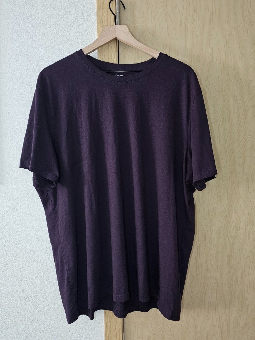 Men purple shirt